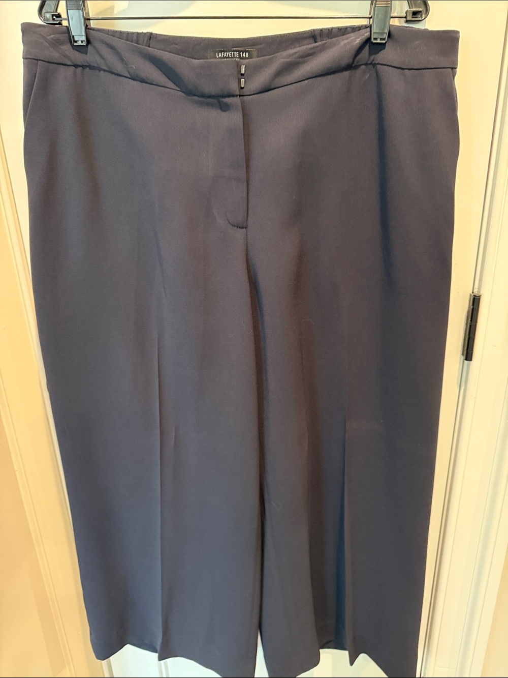 Lafayette 148 New York Wide-Leg Pants in Navy (16w)